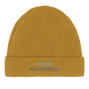 Embroidered beanie featuring a Tennis Normandie design in a soft, casual style