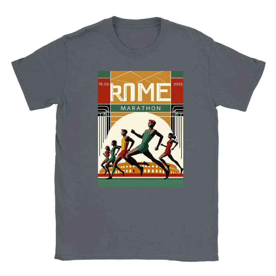 T-shirt con il logo e il design grafico del Rome Marathon 3