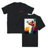 T-shirt featuring a graphic of a golf scene in Palm Springs