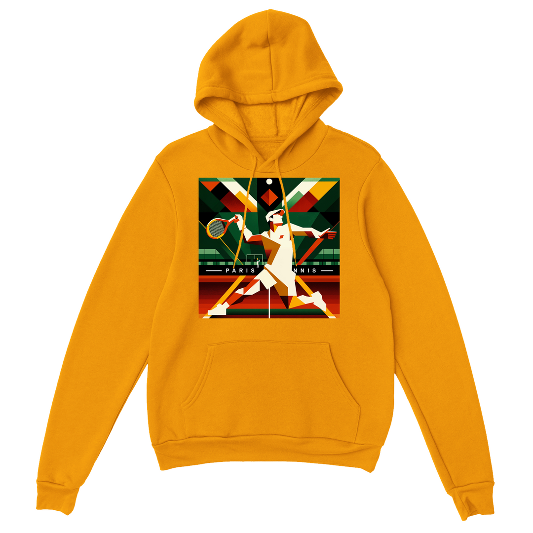 Hoodie with a graphic of a tennis player in Paris