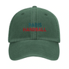 Embroidered cap featuring a vintage Paris Handball logo design