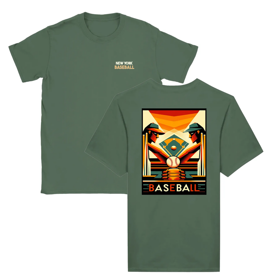 T-shirt με γραφικά στοιχεία μπέιζμπολ της Νέας Υόρκης