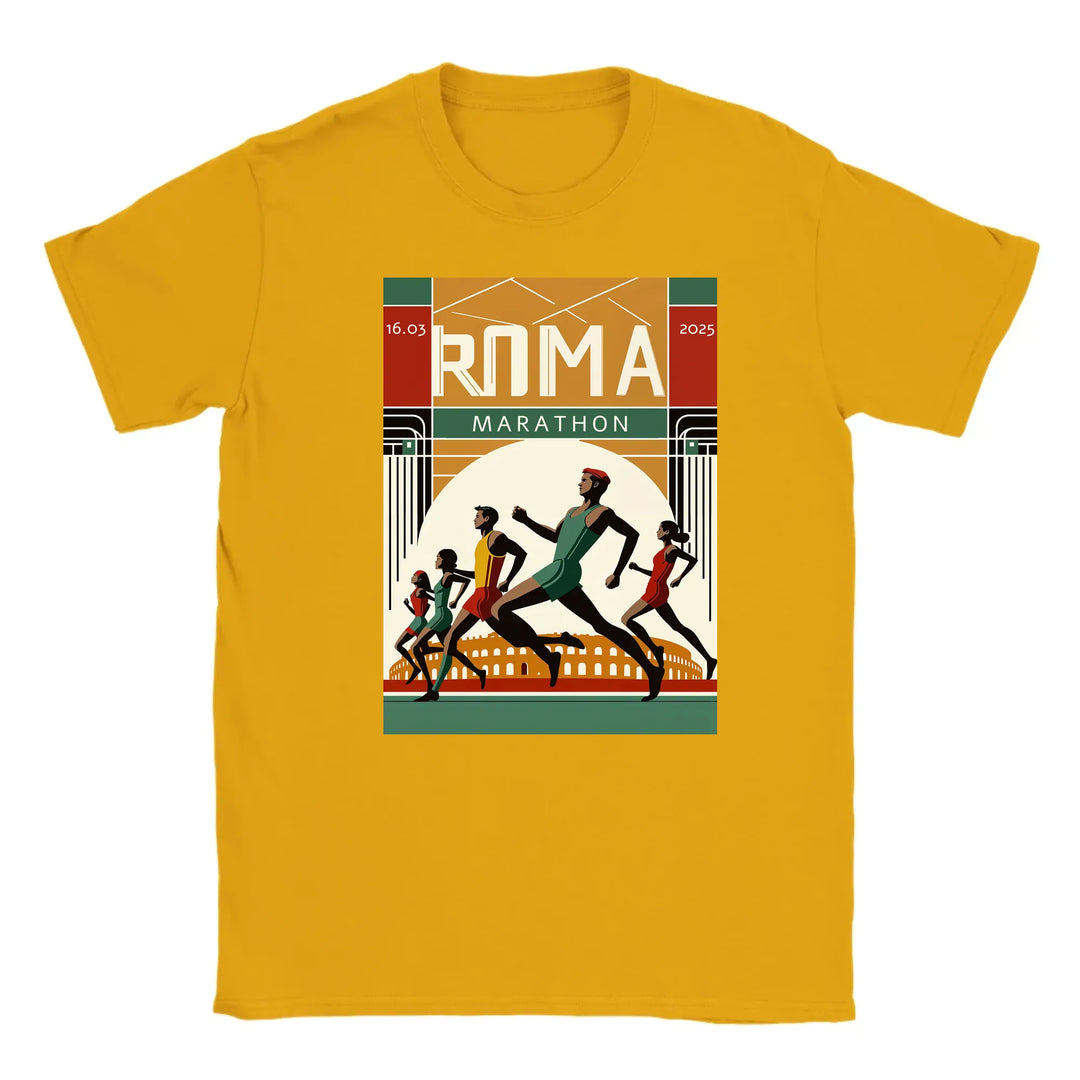 T-Shirt mit einem Grafikdesign des Logos des Rom-Marathons 6