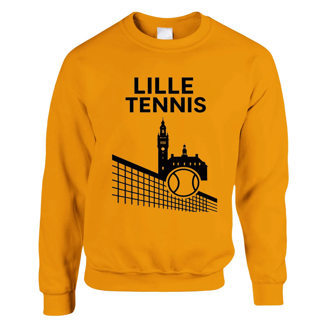 Unisex sweater featuring a graphic print of Lille Tennis