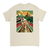 T-shirt featuring a graphic of the Milano–Sanremo cycling race