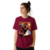T-shirt featuring a tennis player in action against a Miami skyline