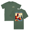 T-shirt featuring a graphic of a basketball and New York skyline