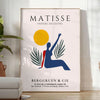 Minimalist cut-out woman in orange and white by Matisse