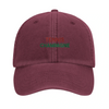 Embroidered cap featuring a vintage tennis design with champagne elements