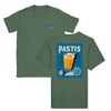 T-shirt med en grafik av en Pastis-cocktail och texten Marseille