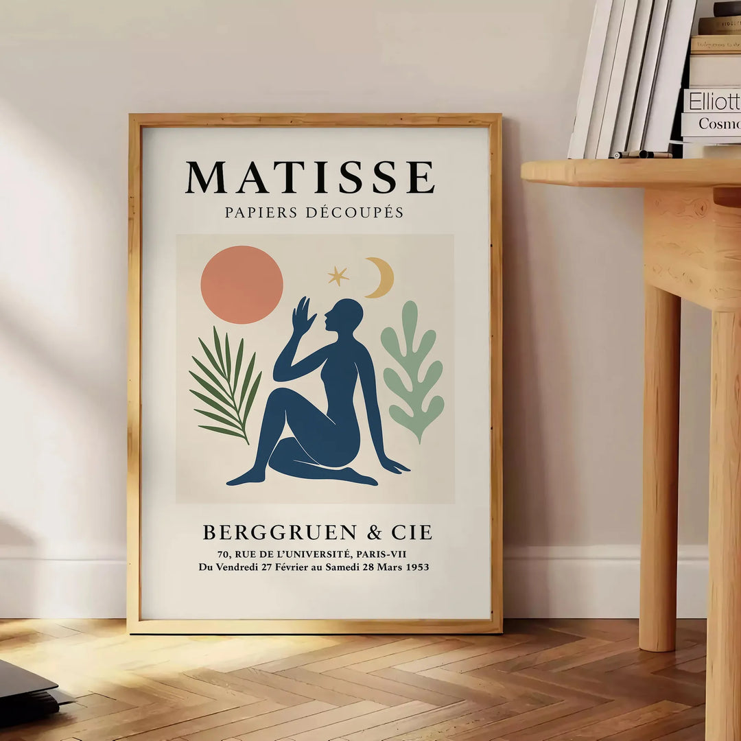 Forme astratte in carta ritagliata di Matisse in arancione e grigio