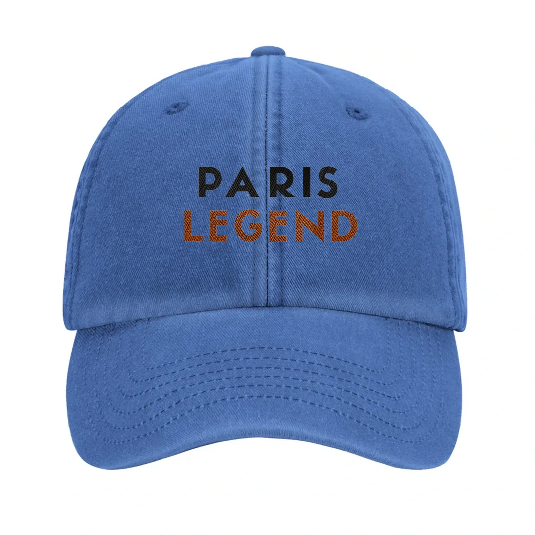 Cap featuring a vintage embroidered design of Tennis Paris Legend
