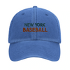 Gorra bordada con un logo de béisbol vintage de Nueva York