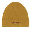 Embroidered beanie featuring the Palm Spring Golf Club logo