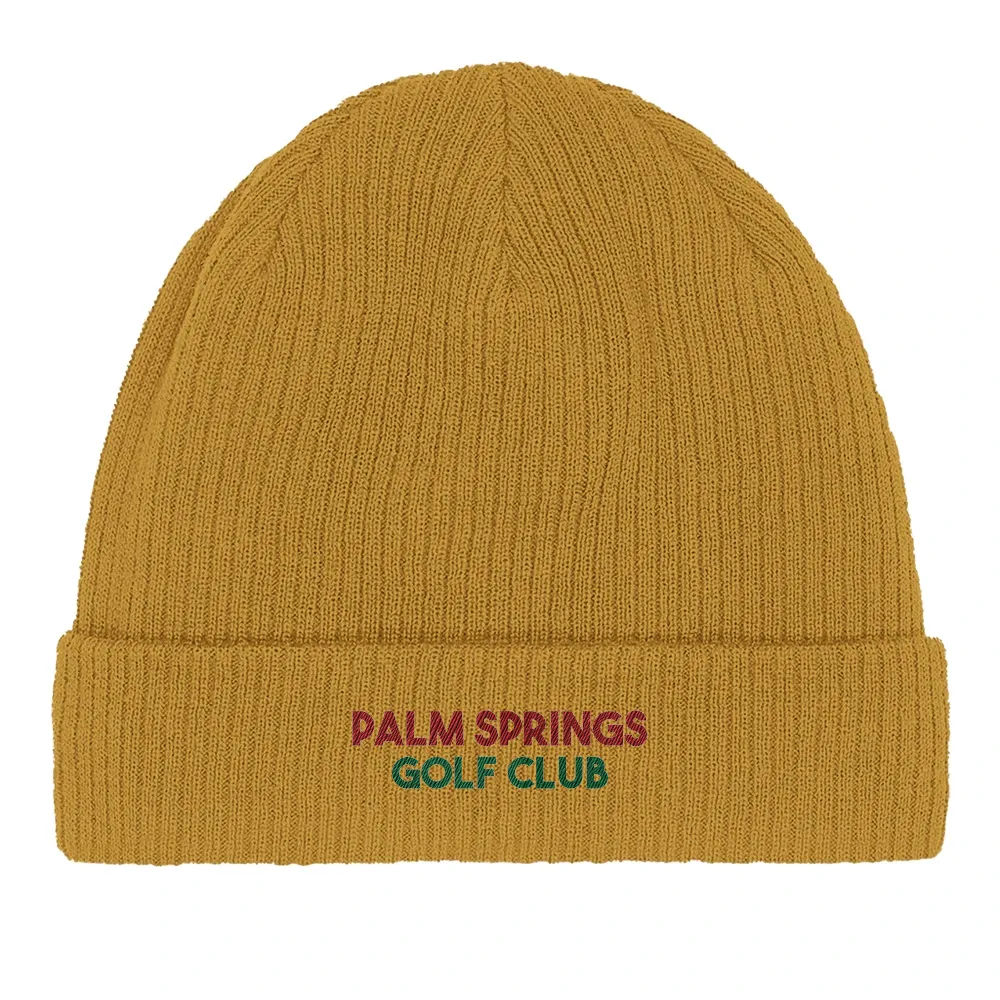 Embroidered beanie featuring the Palm Spring Golf Club logo