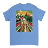 T-shirt featuring a graphic of the Milano–Sanremo cycling race