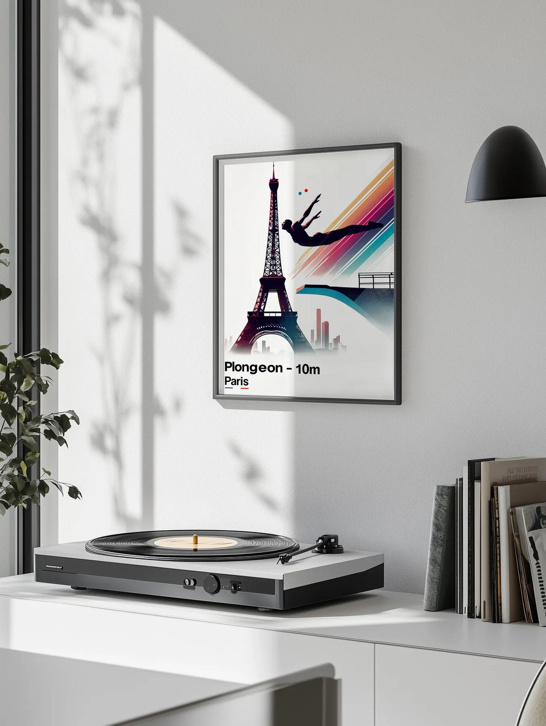Affiche captivante Saut 10 mètres Éclair idéal espace un cadeau unique œuvre artistique tous regards disponibles A4 cm 60×80 A0