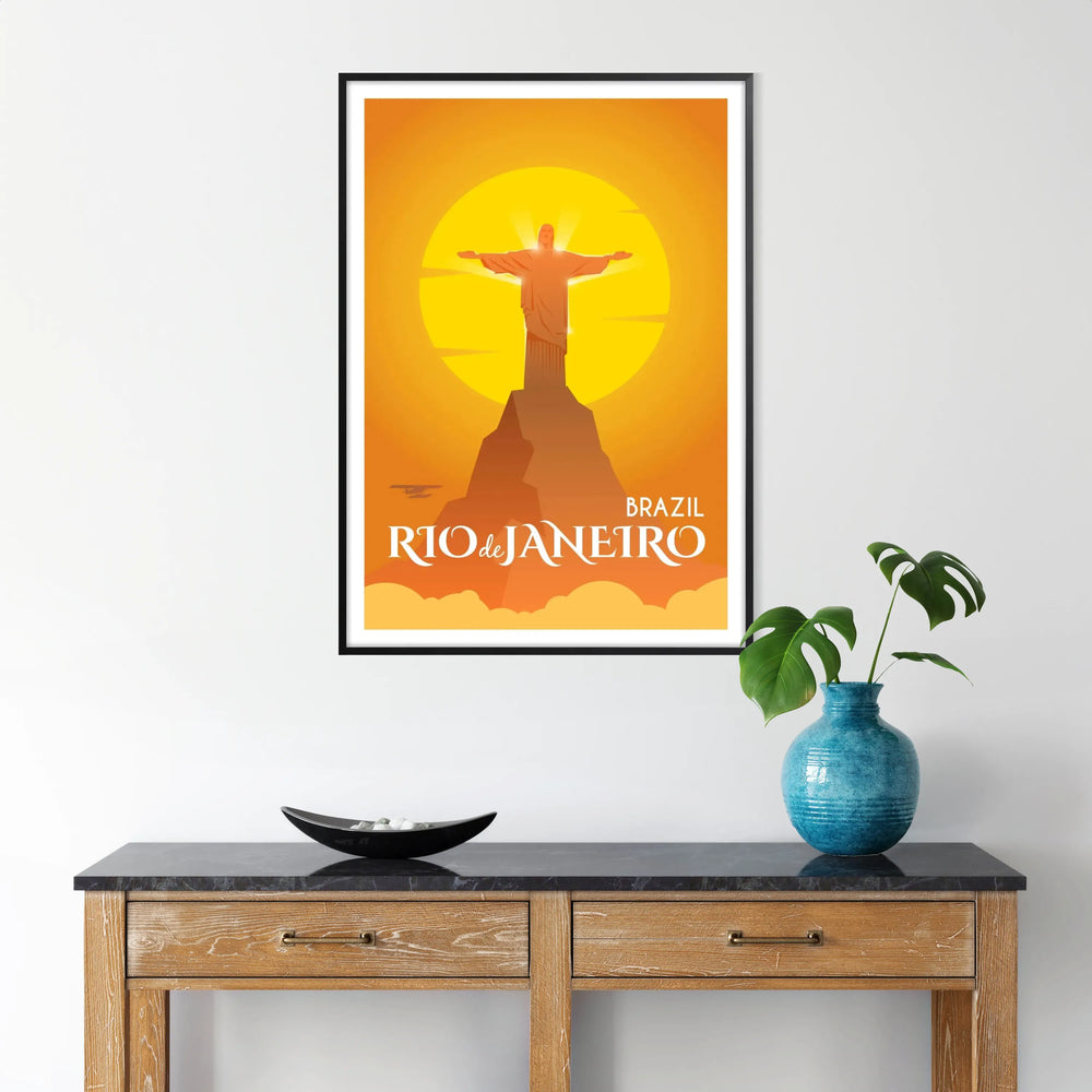 Aerial view of Rio de Janeiro featuring Sugarloaf Mountain and lush greenery